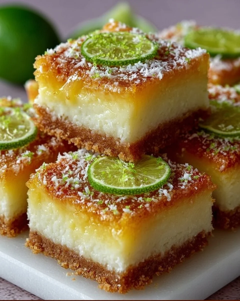 Tropical Chill Coconut Lime Bars