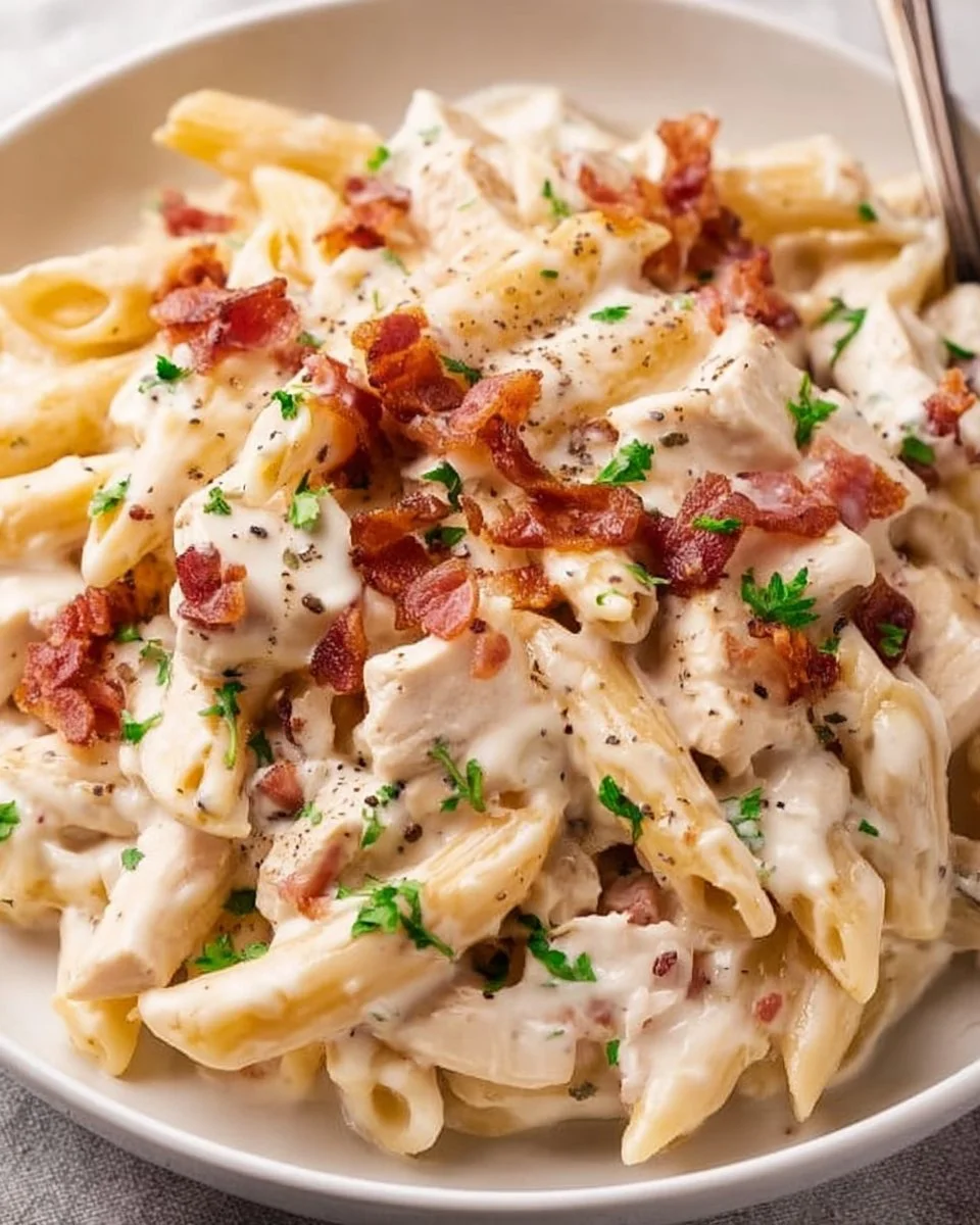 Chicken Bacon Ranch Pasta