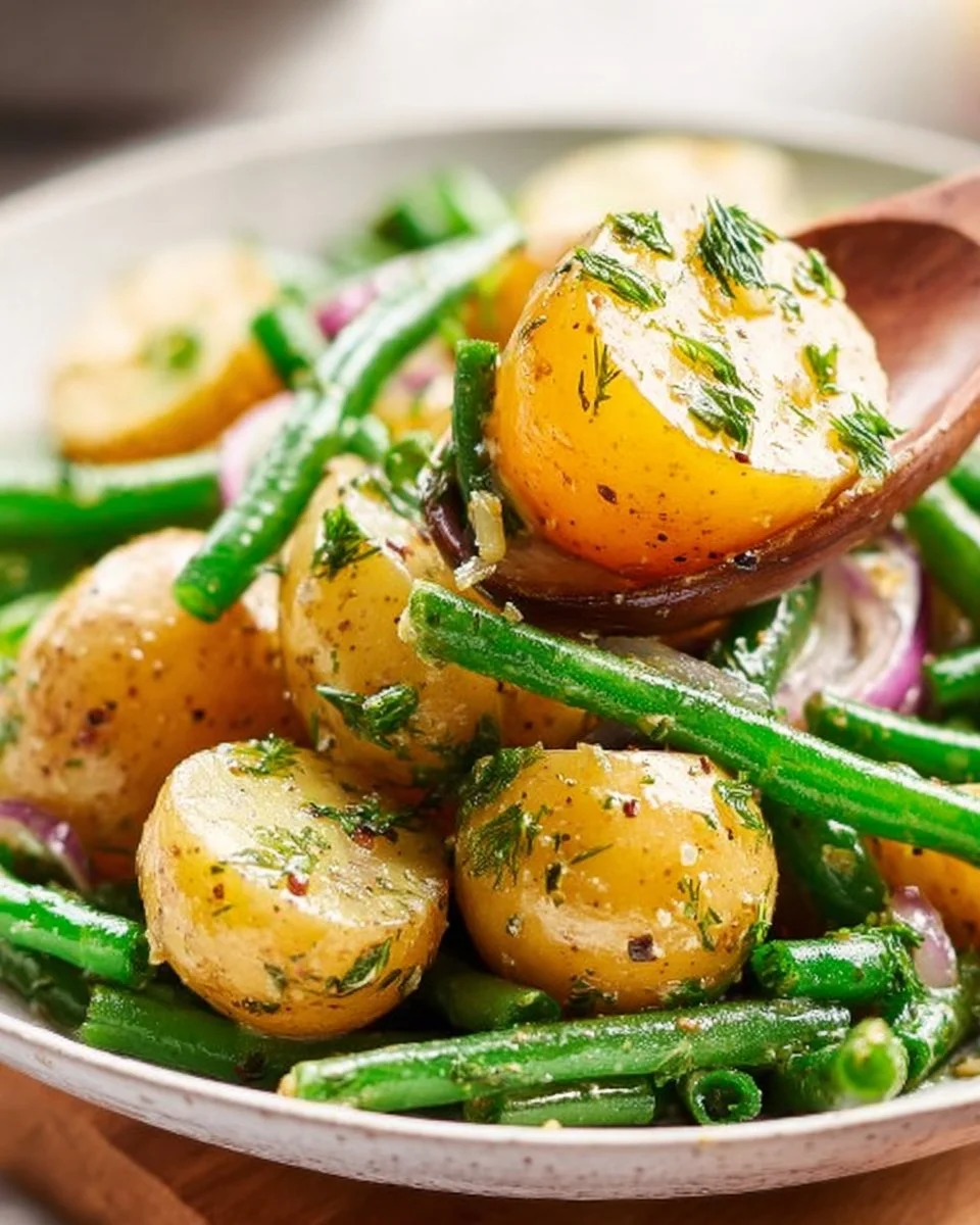 French Potato Salad with Green Beans