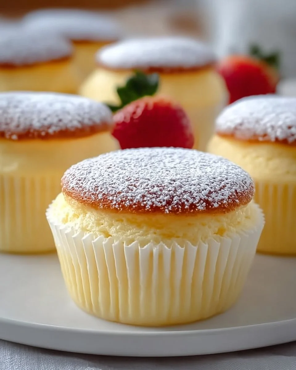 Japanese Cotton Cheesecake Cupcakes