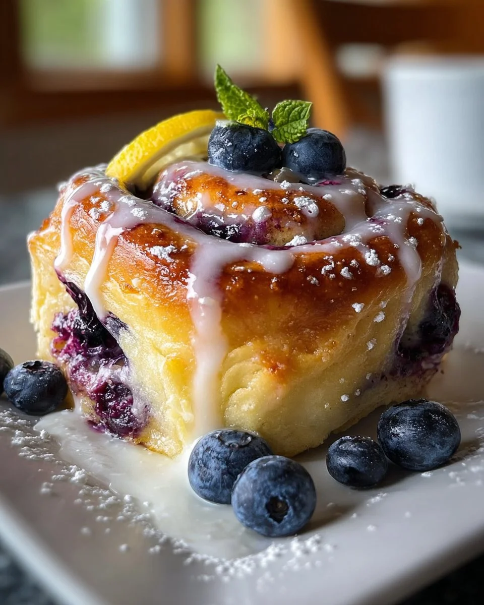 Lemon Blueberry Sweet Rolls