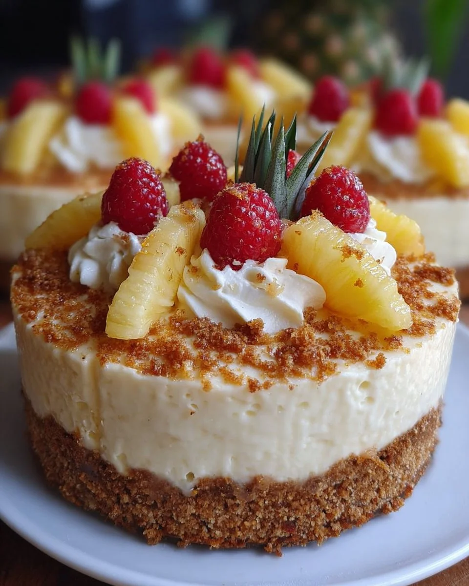No-Bake Pineapple Heaven Cheesecake