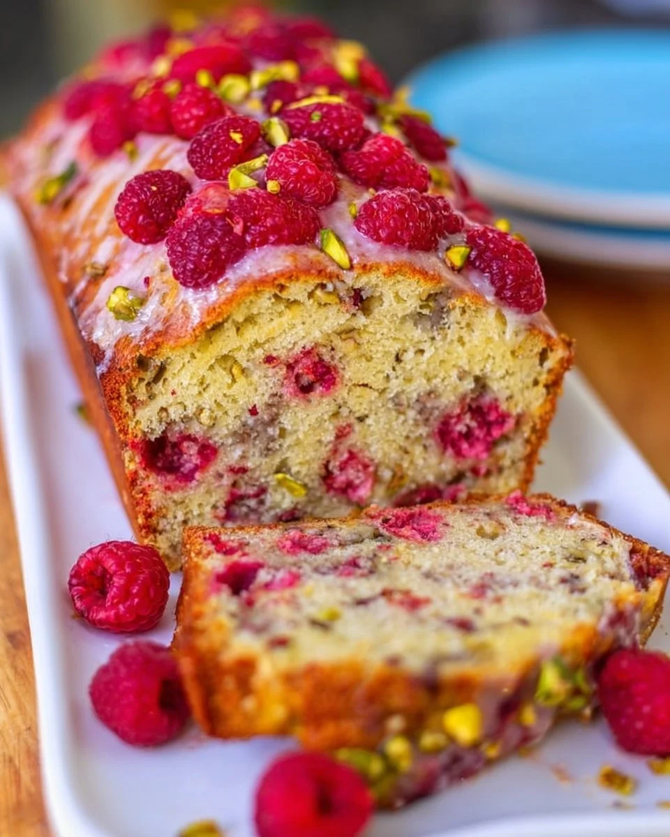 Raspberry Pistachio Bread